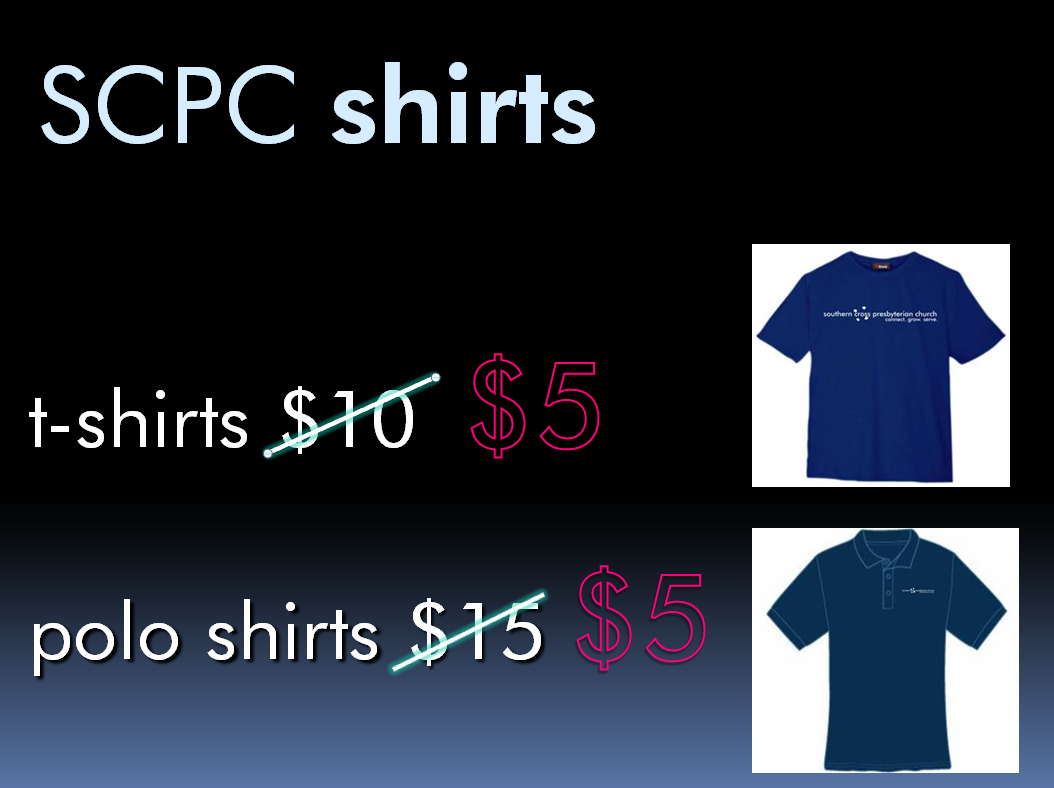 SCPC Shirt sale