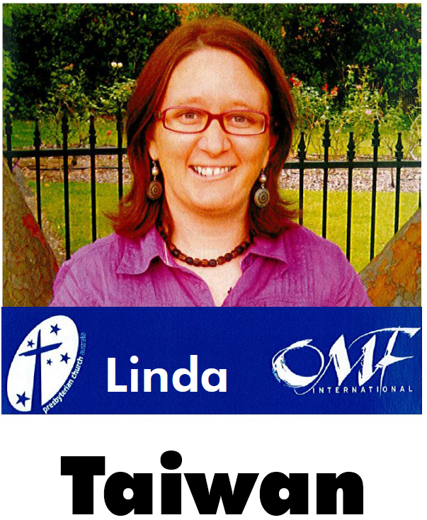 Linda with OMF logo